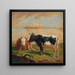 Vaches dans le pâturage - Alexander Johann Dallinger von Dalling — inramlat konstverk på väggen