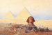 Le Sphinx framför Gizeh-pyramiderna - Alexander Kircher — vy av konstverket