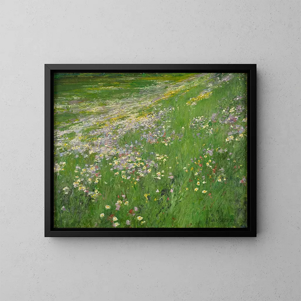Prairie de fleurs près de Weling - Alexander Koester — inramlat konstverk på väggen