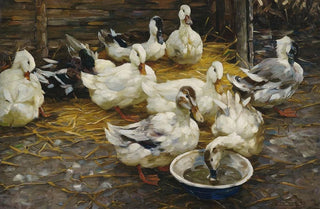 Alexander Koester - Enten im Stroh.webp