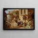 Vue de rue à Rome - Alexander Laurus — inramlat konstverk på väggen