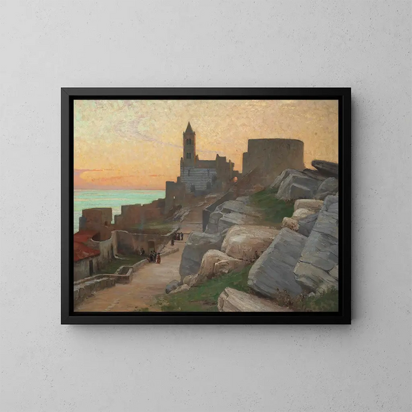 Saint Pierre de Portovenere, Toscana - Alexander Mann — inramlat konstverk på väggen