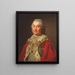 Carl Fredrik Scheffer 1715-1786 greve och statsråd - Alexander Roslin — inramlat konstverk på väggen