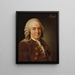Carl von Linné 1707-1778 botanist professor - Alexander Roslin — inramlat konstverk på väggen