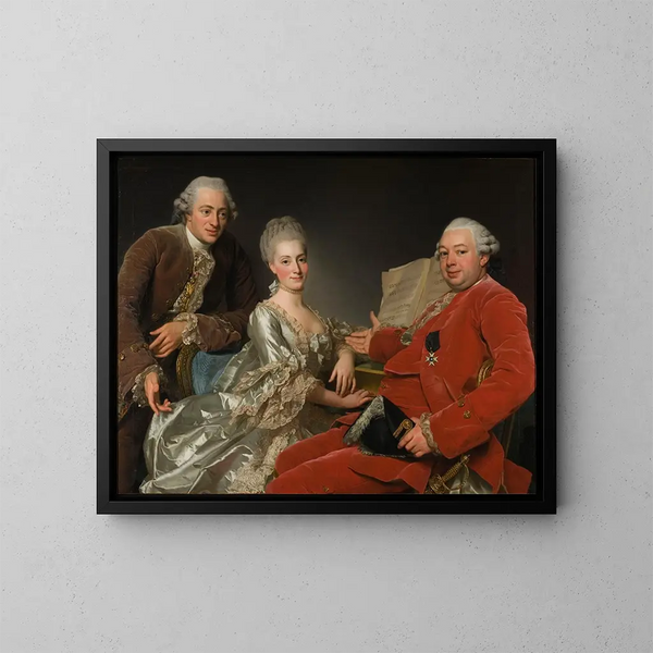 John Jennings, Esq., son frère et sa belle-sœur - Alexander Roslin — inramlat konstverk på väggen