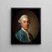 Porträtt av Charles Marin de La Haye des Fossés, kungens jordbrukare 1736-1790 - Alexander Roslin — inramlat konstverk på väggen