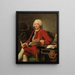 Portrait of Louis de Conzié - Alexander Roslin — inramlat konstverk på väggen
