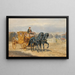 La Calèche de la Cour - Alexander von Bensa — inramlat konstverk på väggen