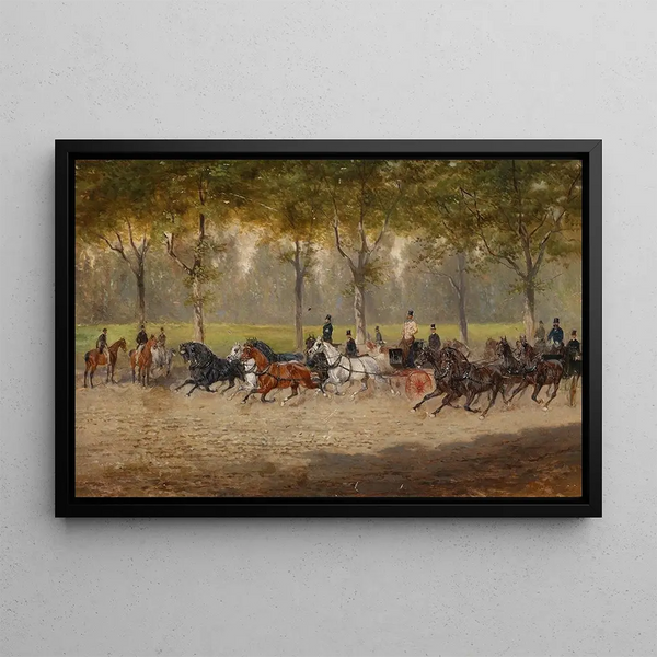 Carriage Race - Alexander von Bensa — inramlat konstverk på väggen