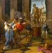 Alexandre konsultant Apollons orakel - Louis Jean François Lagrenée — visat i en interiör