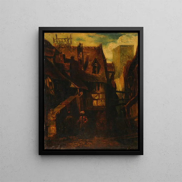Vue d'Orient - Alexandre-Gabriel Decamps — inramlat konstverk på väggen