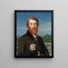 Alfred Bruyas - Alexandre Cabanel — inramlat konstverk på väggen