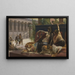 Cleopatra som testar gift på dödsdömda fångar - Alexandre Cabanel — inramlat konstverk på väggen