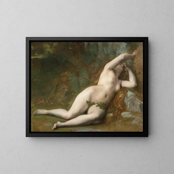 Eva efter syndafallet - Alexandre Cabanel — inramlat konstverk på väggen