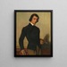 Portrait av en ung konstnär - Alexandre Cabanel — inramlat konstverk på väggen
