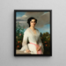 porträtt av Mademoiselle Louise Mars - Alexandre Cabanel — inramlat konstverk på väggen