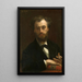 Portrait de Pierre Cabanel - Alexandre Cabanel — inramlat konstverk på väggen