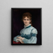 Portrait de Mademoiselle Fanny Clapp - Alexandre Cabanel — inramlat konstverk på väggen