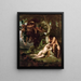 L'expulsion d'Adam et Ève du jardin du paradis - Alexandre Cabanel — inramlat konstverk på väggen
