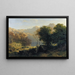 Lucerne-sjön - Alexandre Calame — inramlat konstverk på väggen