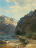 Laxenstrasse - Alexandre Calame — vy av konstverket