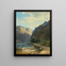 Laxenstrasse - Alexandre Calame — inramlat konstverk på väggen