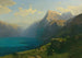 Lucerne-sjöns utsikt från Seelisberg - Alexandre Calame — vy av konstverket