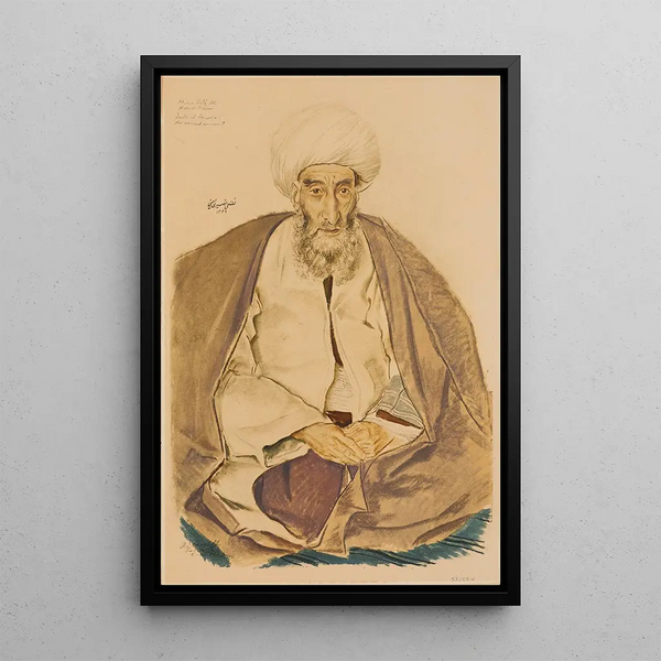 Reproduktion av målningen Mirza Lotf Ali Persisk brev Téhéran - Alexandre Iacovleff