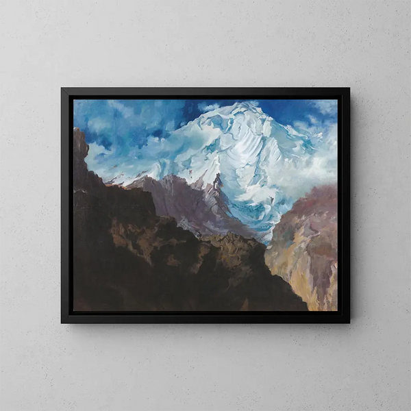 Mont Rakaposhi - Alexandre Iacovleff — inramlat konstverk på väggen
