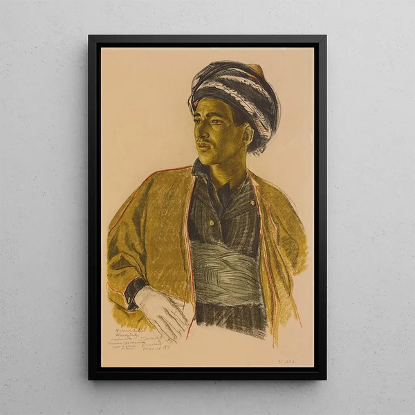 Reproduktion av målningen En kurd från Bagdad - Alexandre Iacovleff