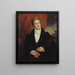 porträtt av Jean-Georges Farcy 1800-1830 litterär - Alexandre Marie Colin — inramlat konstverk på väggen