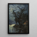 Reproduktion av målningen Nocturne Le lac Léman Souvenir de Villeneuve Suisse - Alexandre Nozal