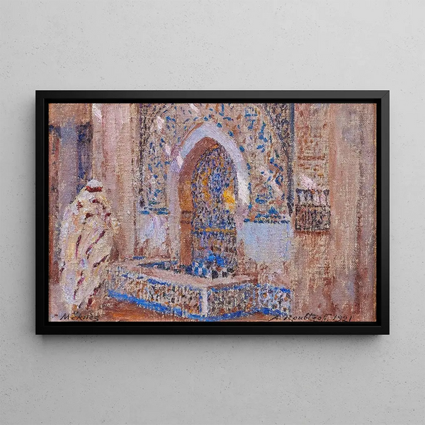 Fontaine Meknès - Alexandre Roubtzoff — inramlat konstverk på väggen