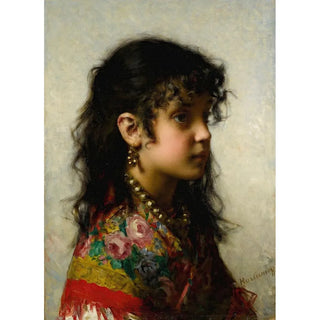 Alexei Harlamoff - Girl With Brass Necklace.webp