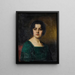 Portrait de Madame Ferette - Alexei Harlamoff — inramlat konstverk på väggen