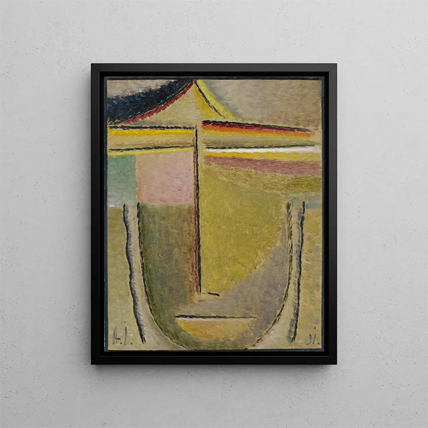Sammanfattning Head Apollo - Alexej von Jawlensky — inramlat konstverk på väggen