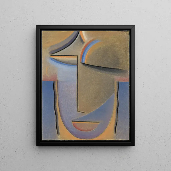 Kvällshuvud Abstrakt - Alexej von Jawlensky — inramlat konstverk på väggen