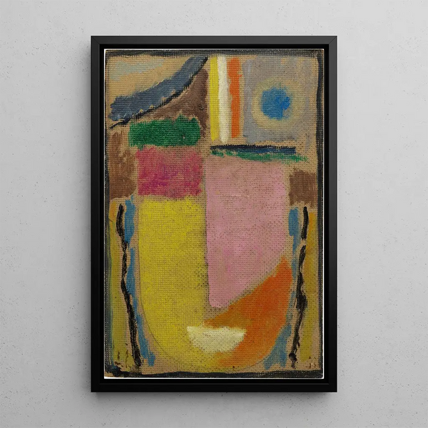 Tête abstraite - Alexej von Jawlensky — inramlat konstverk på väggen
