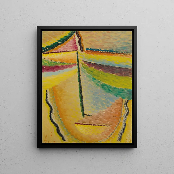Sammanfattning Huvud L'Ange Gardien - Alexej von Jawlensky — inramlat konstverk på väggen