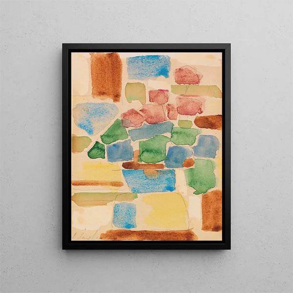 blomsterstilleben - Alexej von Jawlensky — inramlat konstverk på väggen