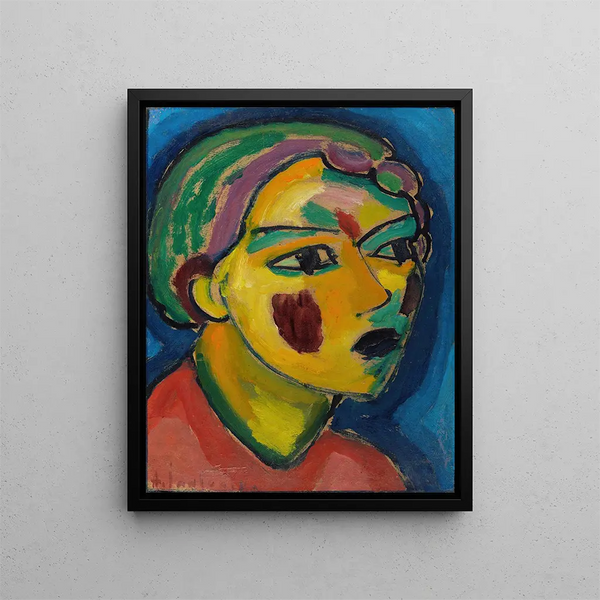 Poète Tête Mystique - Alexej von Jawlensky — inramlat konstverk på väggen