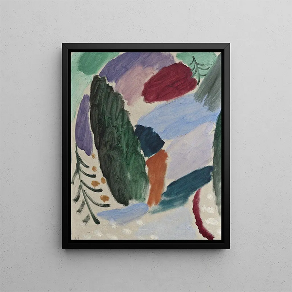 Journée glaciale - Alexej von Jawlensky — inramlat konstverk på väggen