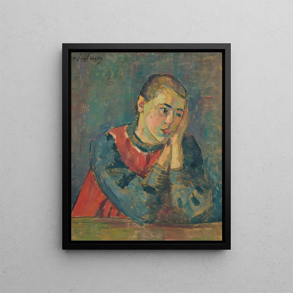 Barn med huvudet vilande - Alexej von Jawlensky — inramlat konstverk på väggen