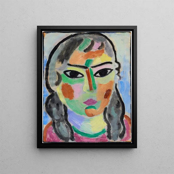 Fille - Alexej von Jawlensky — inramlat konstverk på väggen