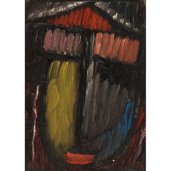 Meditation nr 70 - Alexej von Jawlensky — inramlat konstverk på väggen