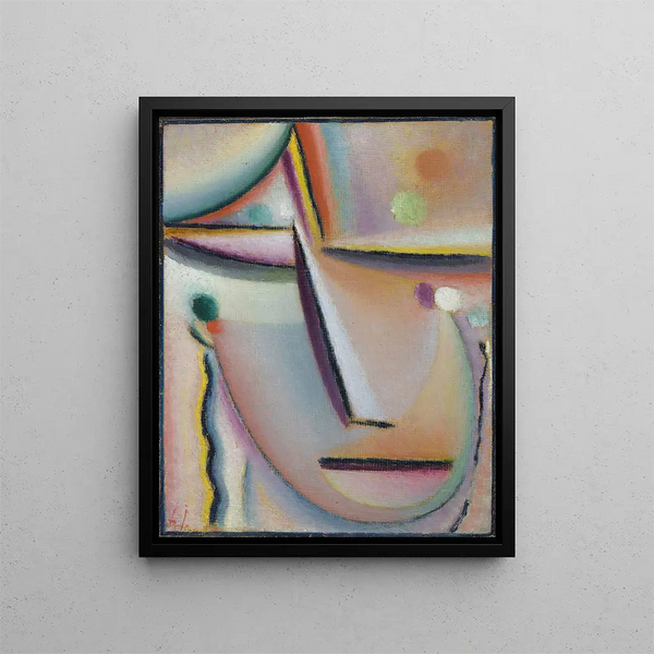 Meditation Bönen - Alexej von Jawlensky — inramlat konstverk på väggen