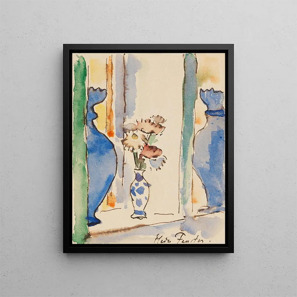 Min fönster - Alexej von Jawlensky — inramlat konstverk på väggen