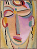 Meditation av den mystiska huvudet - Alexej von Jawlensky — vy av konstverket