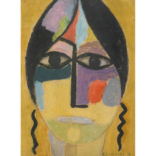 Alexej von Jawlensky - Mystischer Kopf Rabenflgel Iv Mystical Head Ravens Wing Iv.webp