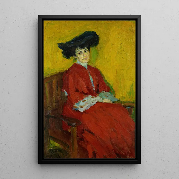 Reproduktion av målningen Portrait de Madame Gindus - Alexej von Jawlensky